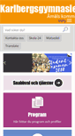 Mobile Screenshot of karlbergsgymnasiet.se